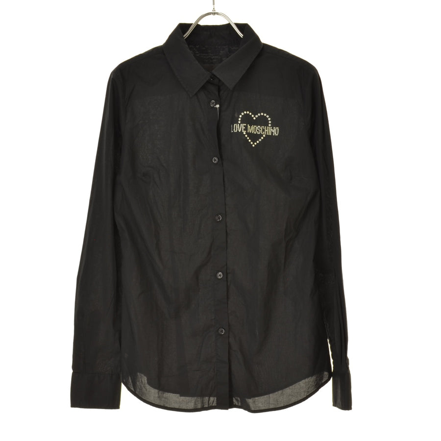 LOVE MOSCHINO ロゴハートラインストーン ストレッチ
