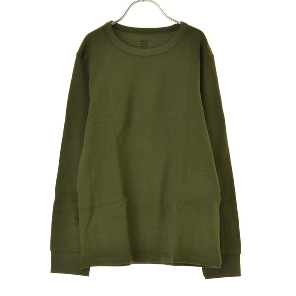 UNIQLO KIDS 極暖ヒートテックコットンワッフルクルーネックTシャツ