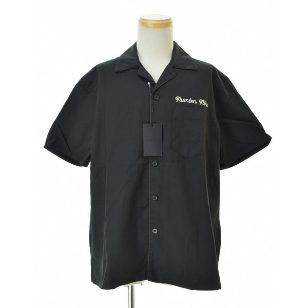 NUMBERNINE 26SS S26NS001 TWILL OPEN COLLAR S/S SHIRT