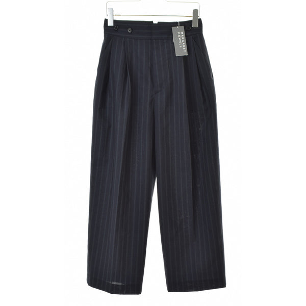 MARGARET HOWELL 26AW 5786242202 WIDE STRIPE WOOL TROUSERS