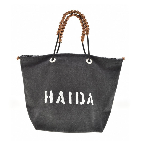 HAIDA ロゴプリント 巾着 キャンバス