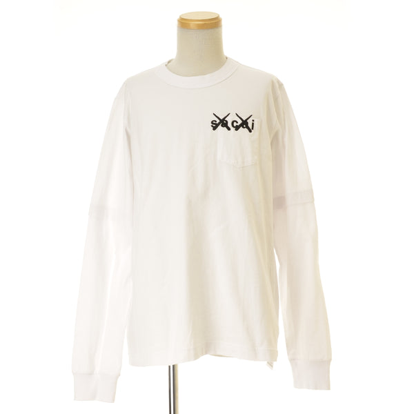 sacai 21-0284S Embroidery Long Sleeve T-Shirt