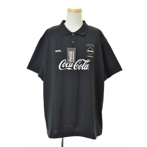 F.C.R.B. / F.C.Real Bristol 26SS FCRB-260153 Coca-Cola WEAVE STRIPE S/S POLO