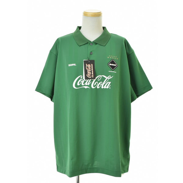 F.C.R.B. / F.C.Real Bristol 26SS FCRB-260153 Coca-Cola WEAVE STRIPE S/S POLO
