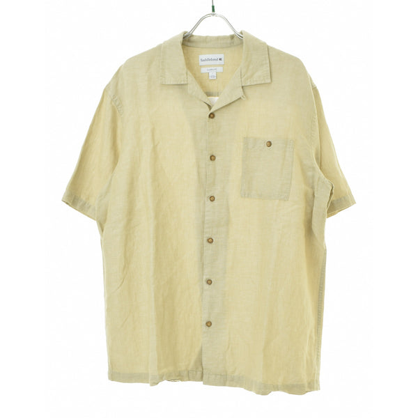 Saddlebred CLASSIC FIT コットンリネン オープンカラー