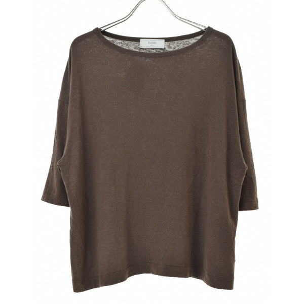 SLOBE IENA 25070912317020 リネン混ジャージーBIG TEE