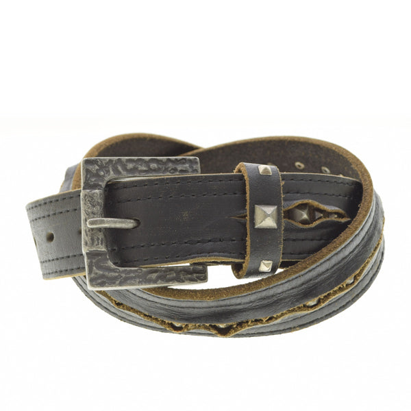 NICOLE CLUB FOR MEN スタッズ レザー