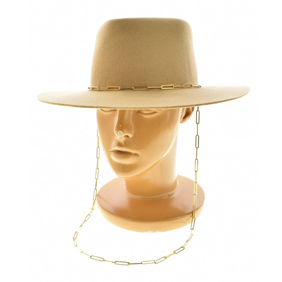 VAN PALMA Spick&Span 取扱い WOOL FELT HAT GOLDPLATED CHAIN ウールフェルト チェーン