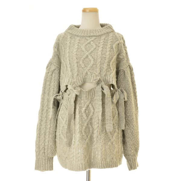 Honey mi Honey 23A-DB-03 two-way ribbon cable knit 2WAY リボン ケーブル