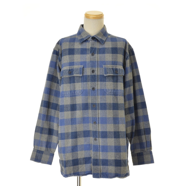 L.L.BEAN 277981 トラディショナルフィット CHAMOIS CLOTH SIRT シャモアクロス ブロックチェック