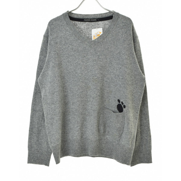 TSUMORI CHISATO ポケット付Vネック