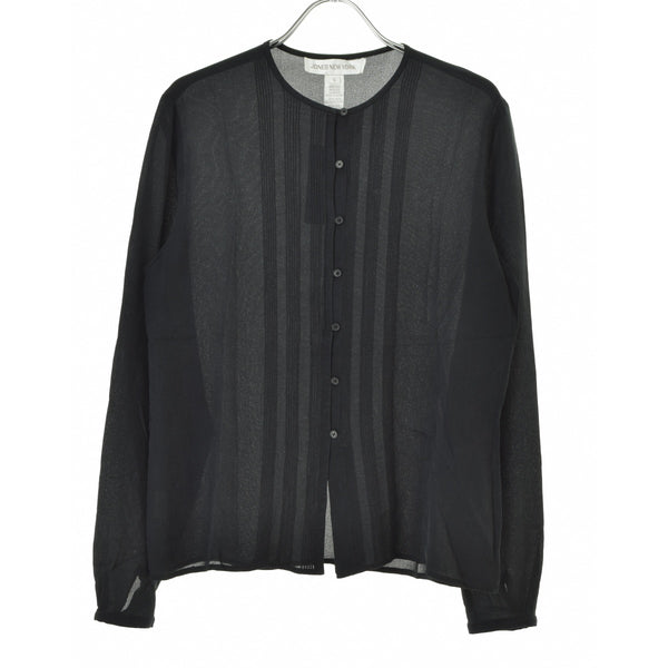 JONES NEWYORK ノーカラー ピンタック