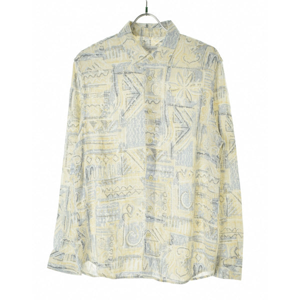 ZARA 2675/409/710 リネンレーヨン 総柄