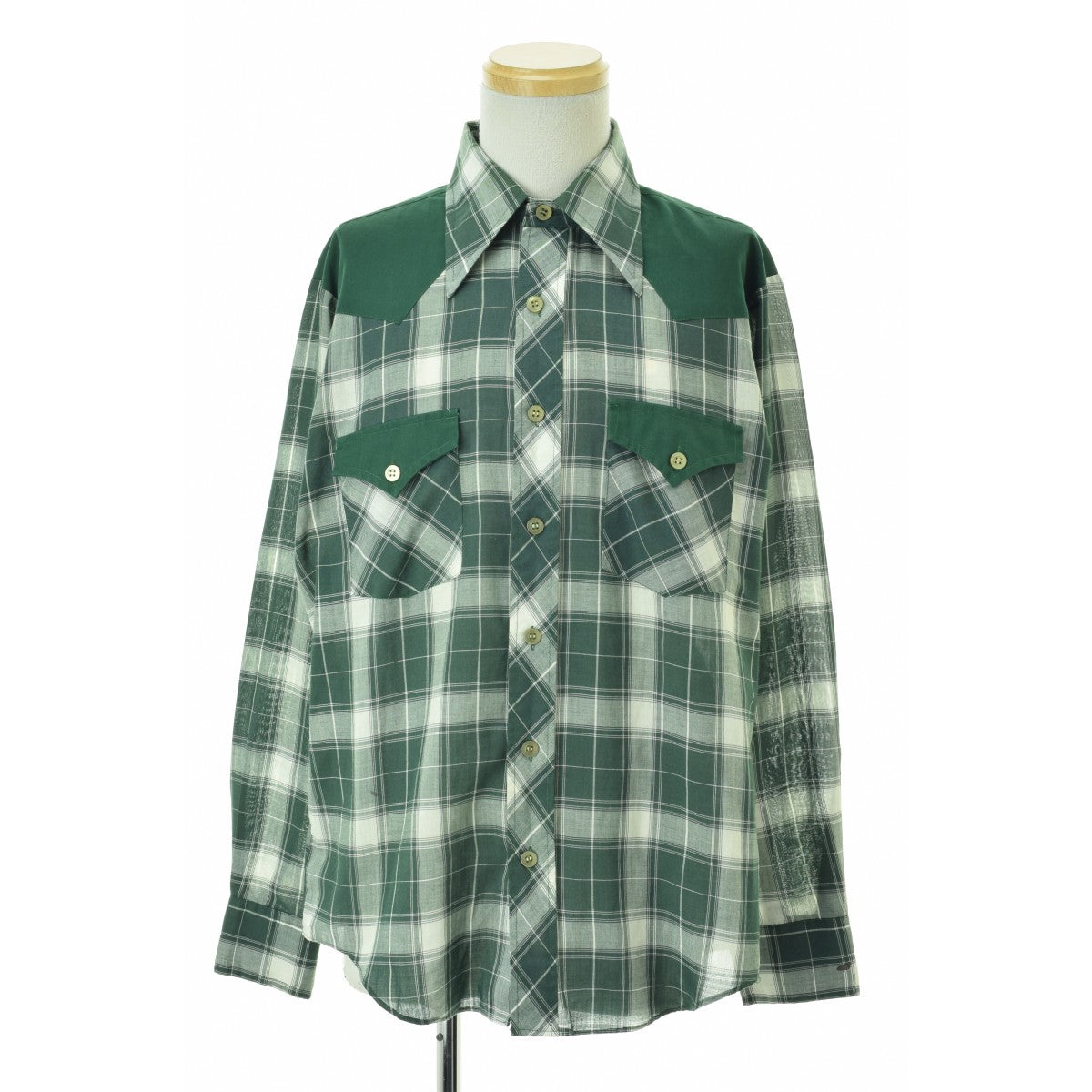 JC PENNEY 70s チェック柄ウエスタン