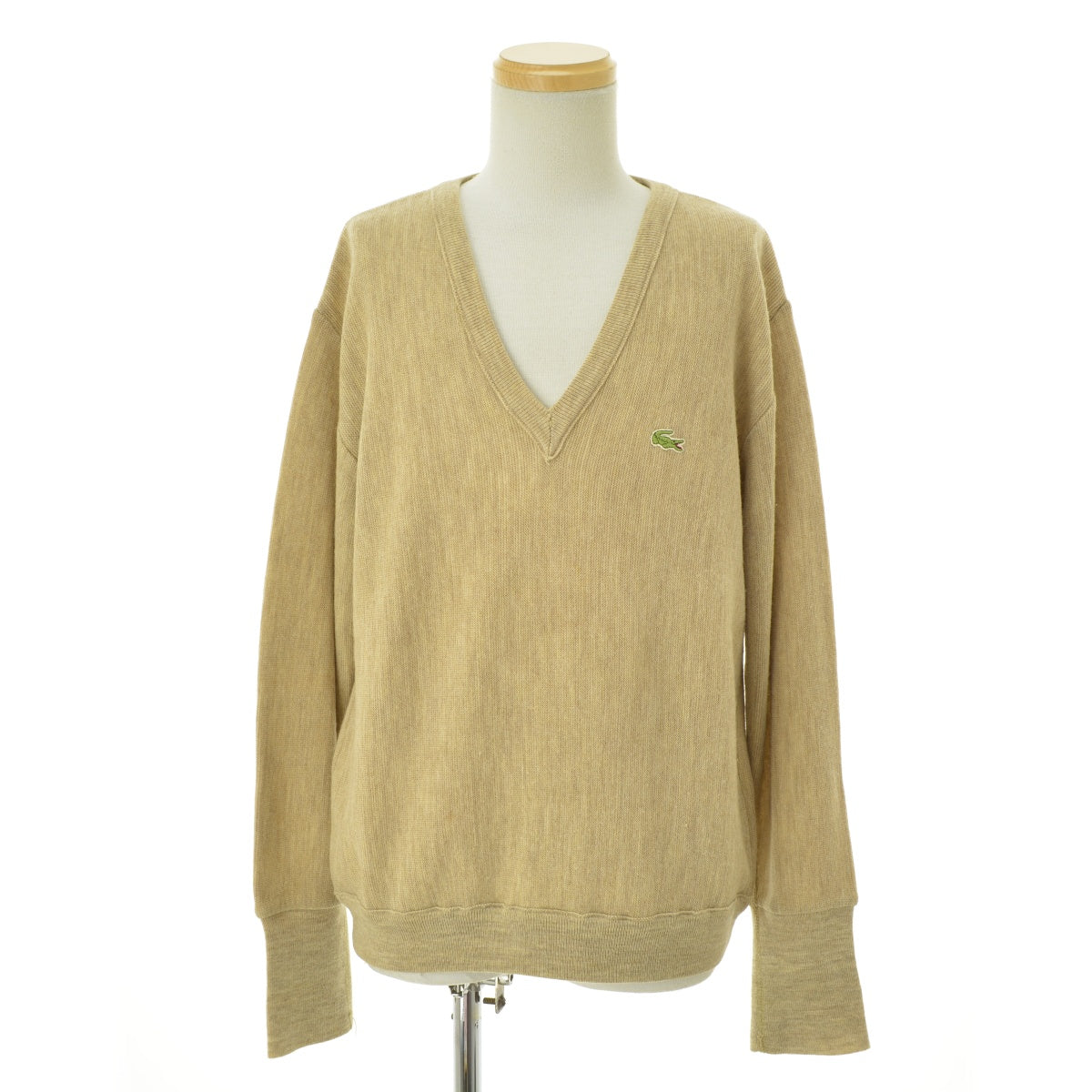 LACOSTE 70s CHEMISE Vネックアクリル