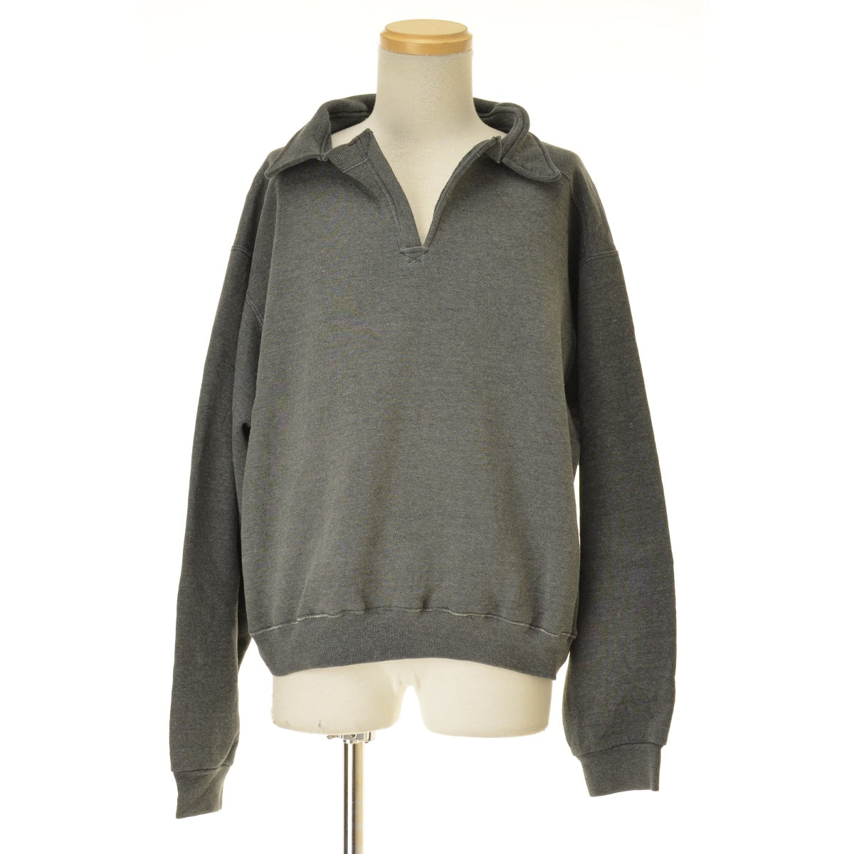 sdgz Sleep Development Goalz 23AW hand stitch collar sweat edge black