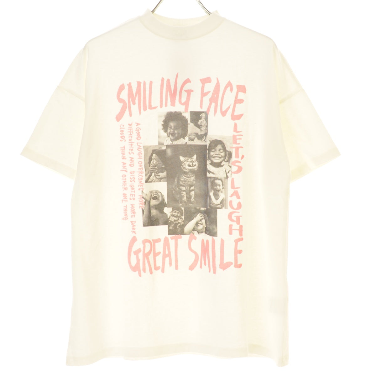 NEEDLE WORKS 2123307 SMILEロング丈BIGTシャツ