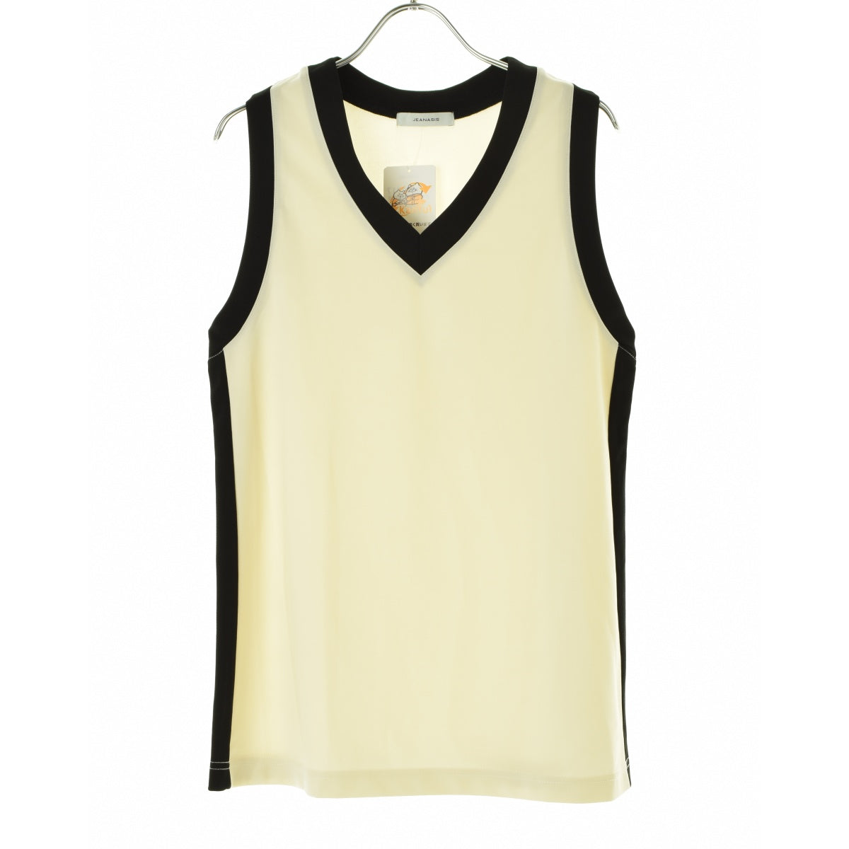 JEANASIS 24SS 115456 バイカラーVネック NS