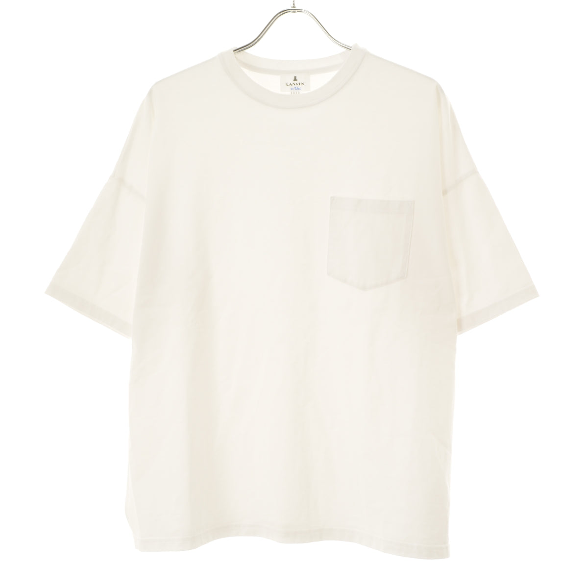 LANVIN en Bleu 136507 5847EC シリコンバイオ加工 オーバーサイズ ビッグシルエット ポケットTシャツ