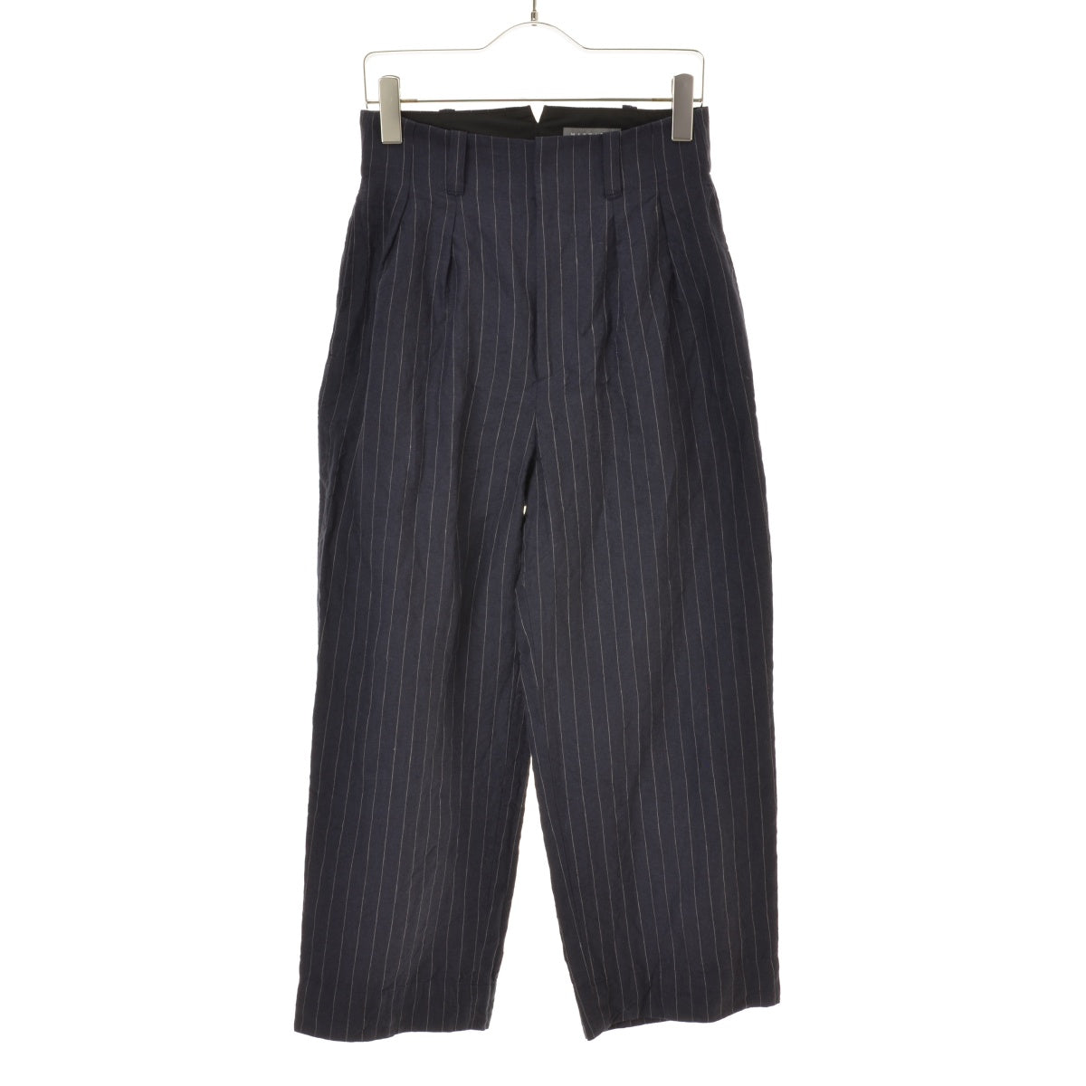 MARGARET HOWELL 25SS 5785143010 YARN DYED LINEN TROUSERS