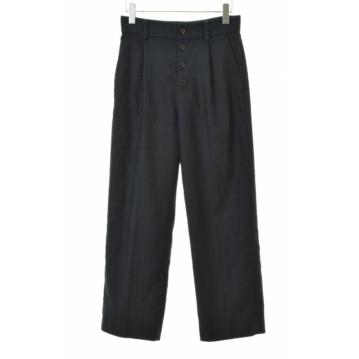 SPICK AND SPAN 20030200301010 リネンストレッチフロントボタンパンツ
