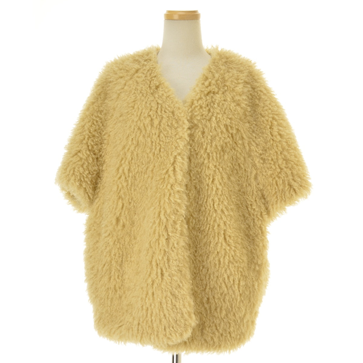 6 (ROKU) UNITED ARROWS 8625-151-0386 フェイクファー ショートスリーブ ジャケット