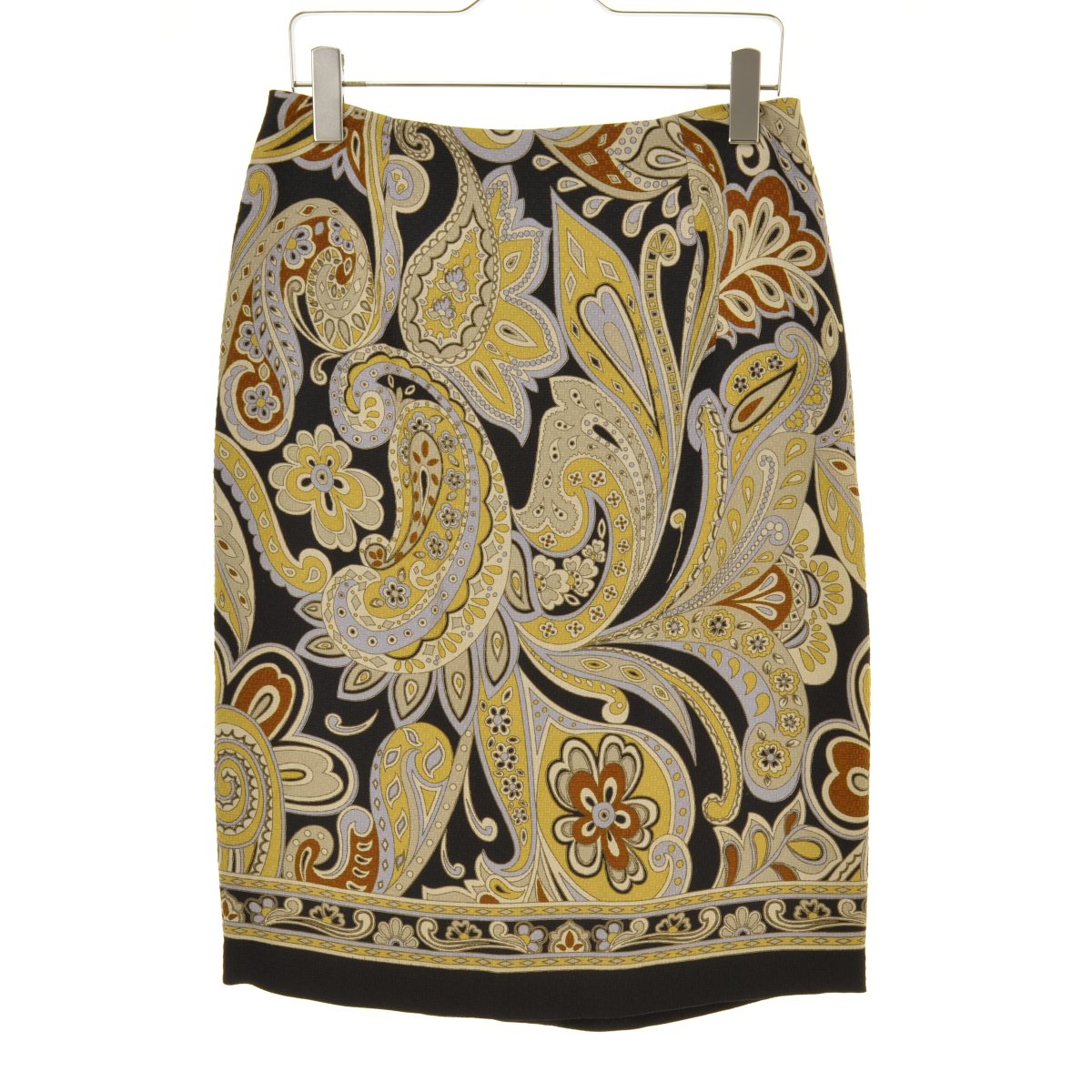 DAMA collection イタリア素材 ペイズリープリント シルクウール