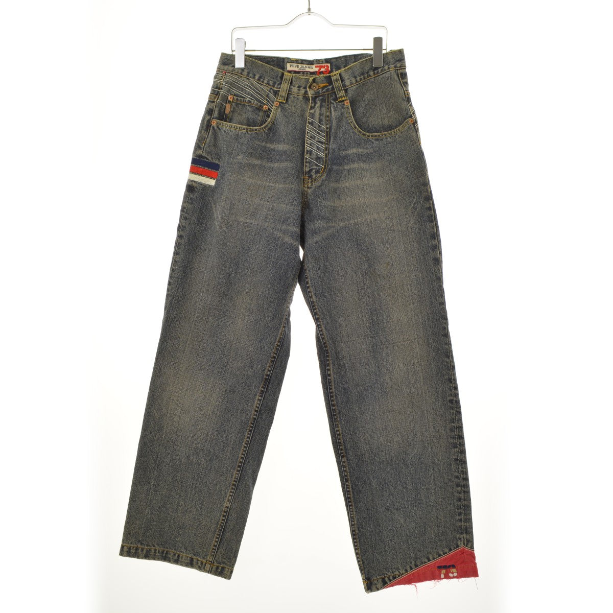 Pepe Jeans 裾切替 刺繍入り