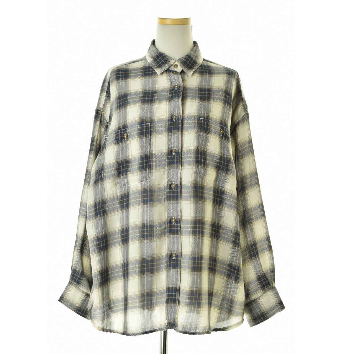 SLOBE IENA 25AW 25050912812130 ビエラチェックルーズシャツ