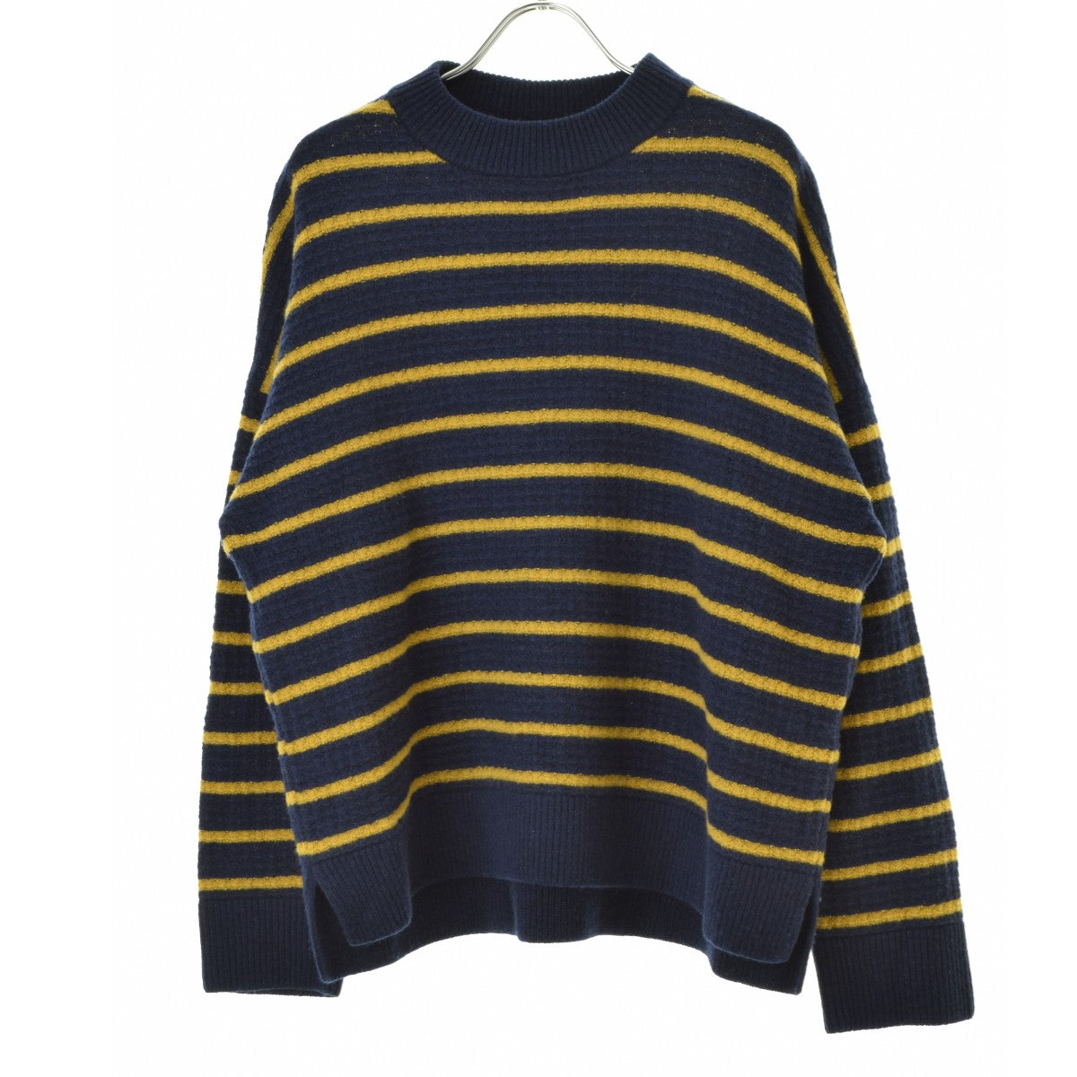 COMPTOIR DES COTONNIERS 23AW 464274 プレミアムラムボーダークルーネックセーター