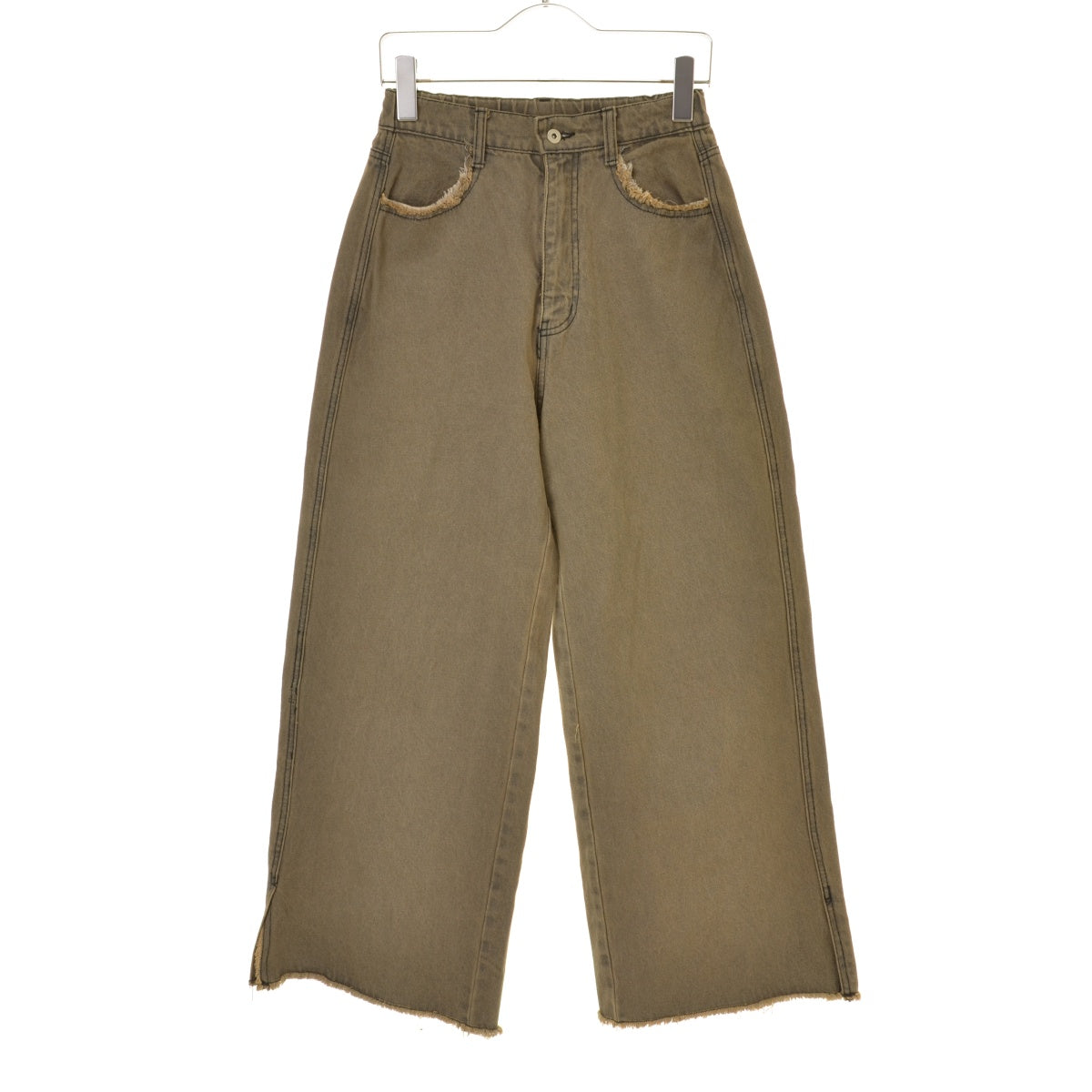 KASTANE 25SS KAZ1051103A0002 デニムスリットワイドパンツ