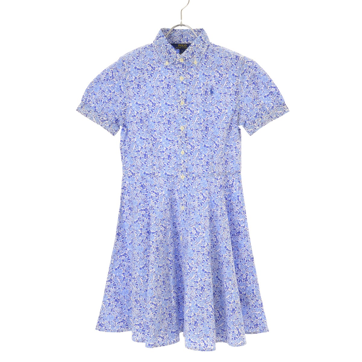 POLO RALPH LAUREN 花柄フレアシャツワンピース ロング
