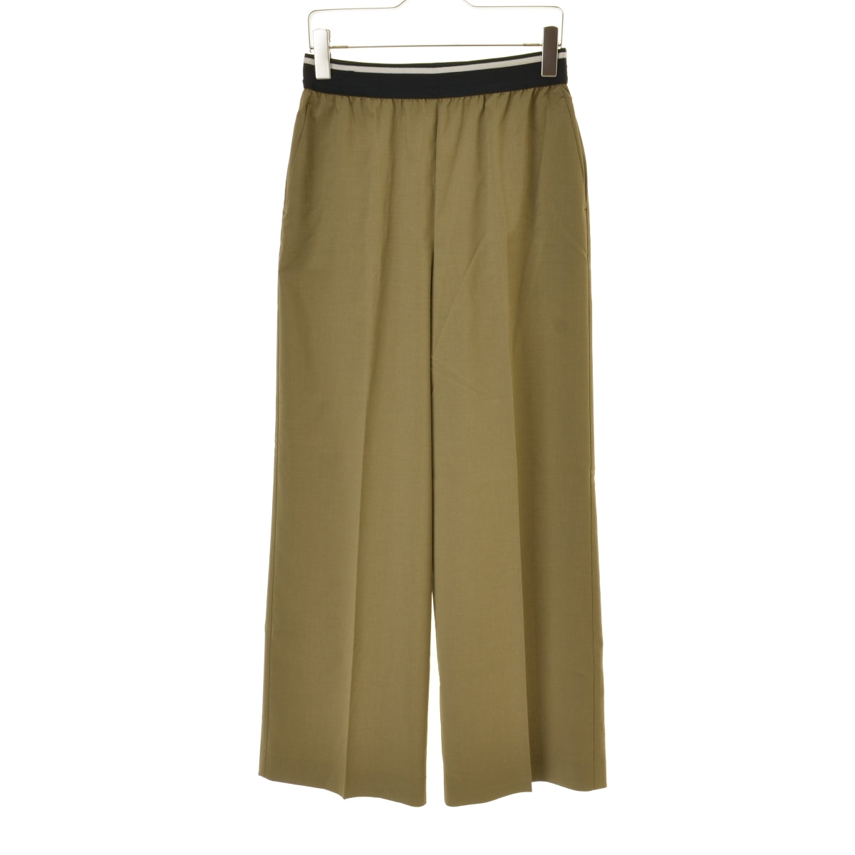 UNITED ARROWS BEAUTY & YOUTH 1614-144-6499 ラインゴム ワイドパンツ