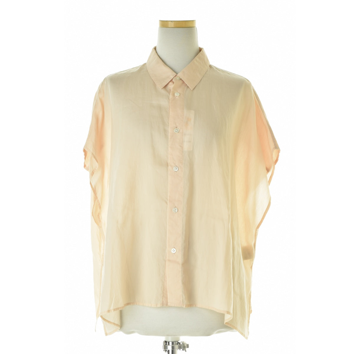 GALERIE VIE 24SS 23014101210 セルロースシルクブロード ボックスシャツ