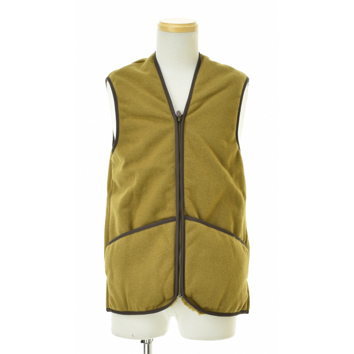 BARBOUR 242MLI0004 フロントジップ ファー ライナー ベスト