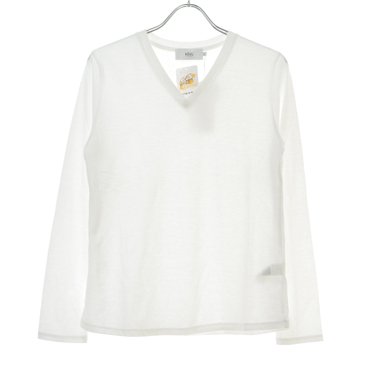 AZUL by moussy 250DSA80-305C BASIC LONG SLEEVE V NECK TE