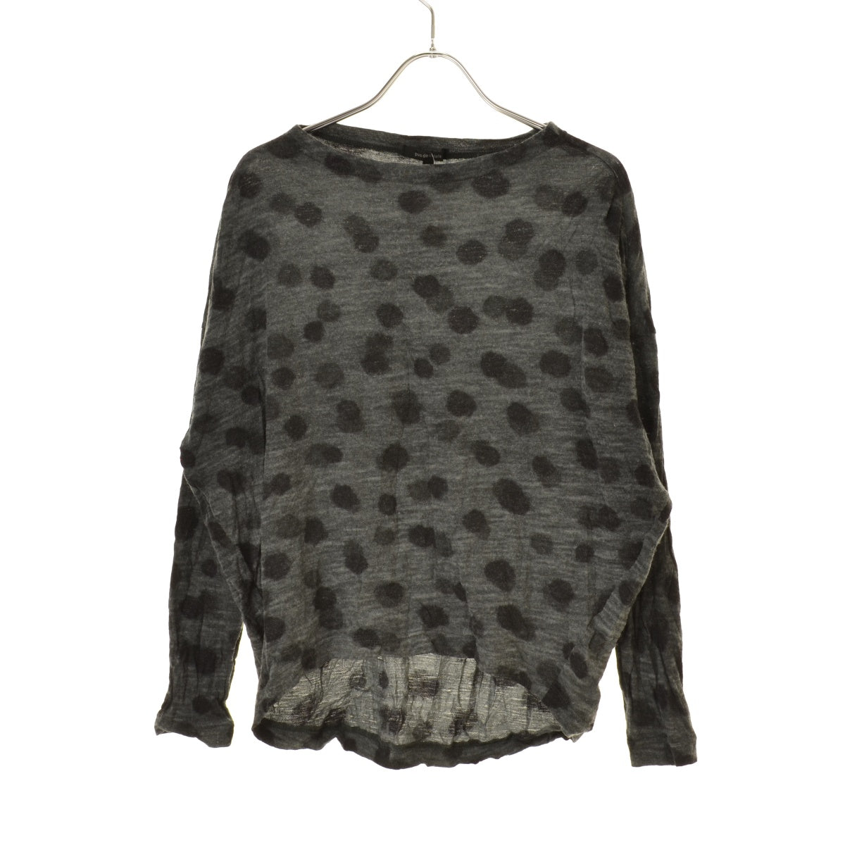 pas de calais 1169 ドットプリント ウールプルオーバー