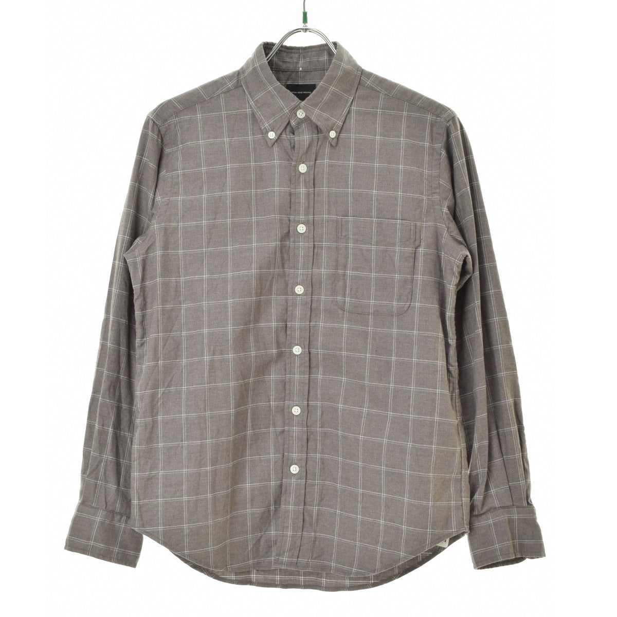 UNITED ARROWS Green Label Relaxing 3211-187-3022 ナチュラルフィット ビエラ ボタンダウン ウィンドウペーン シャツ
