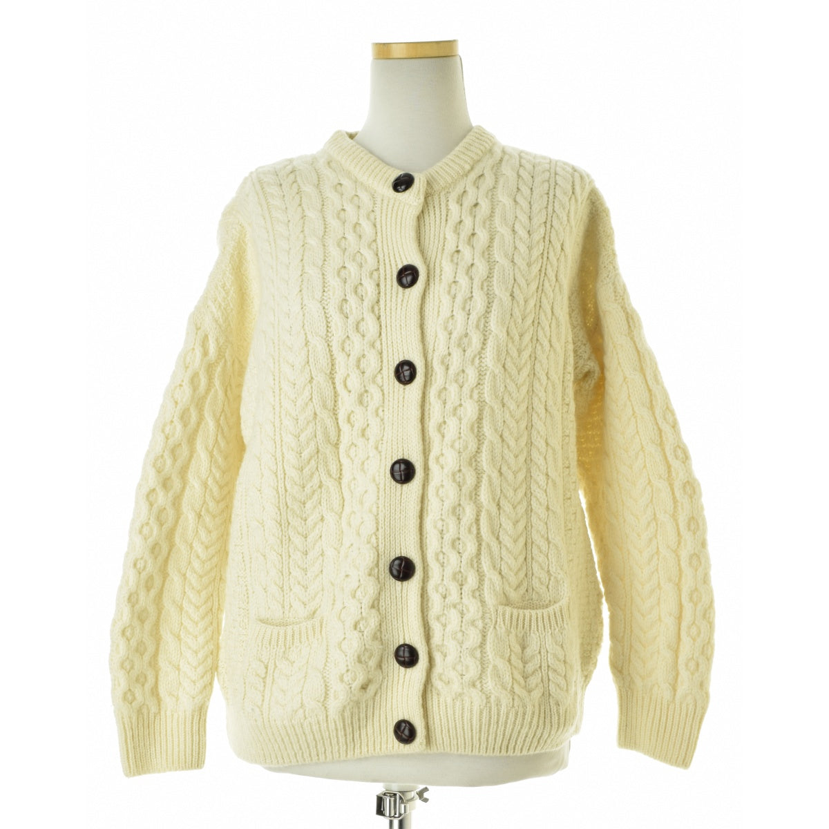 aran WOOLLEN MILLS アイルランド製 メリノウールアラン ケーブルニット