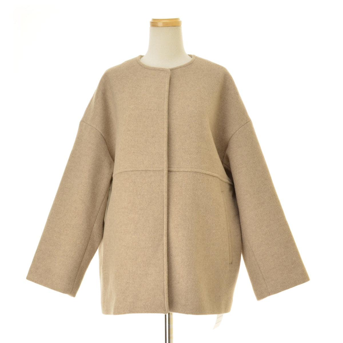 JOURNAL STANDARD 23AW 23020400909130 スーパー140ビーバーノーカラーショートコート