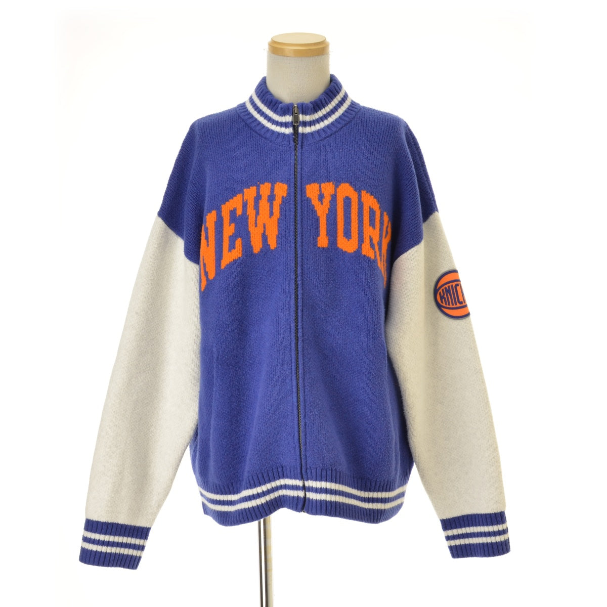 GAP CashSoft カシミヤタッチ NBA New York Kicks ロゴ ジップアップセーター