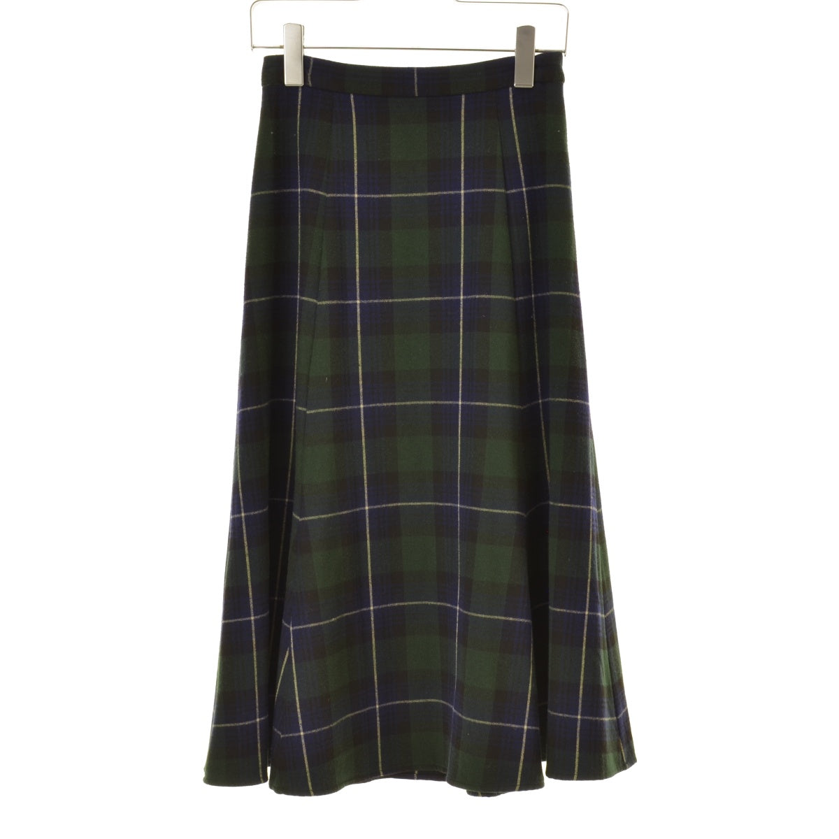 UNTITLED Dessin F58-77061 起毛チェック切替フレアースカートロング