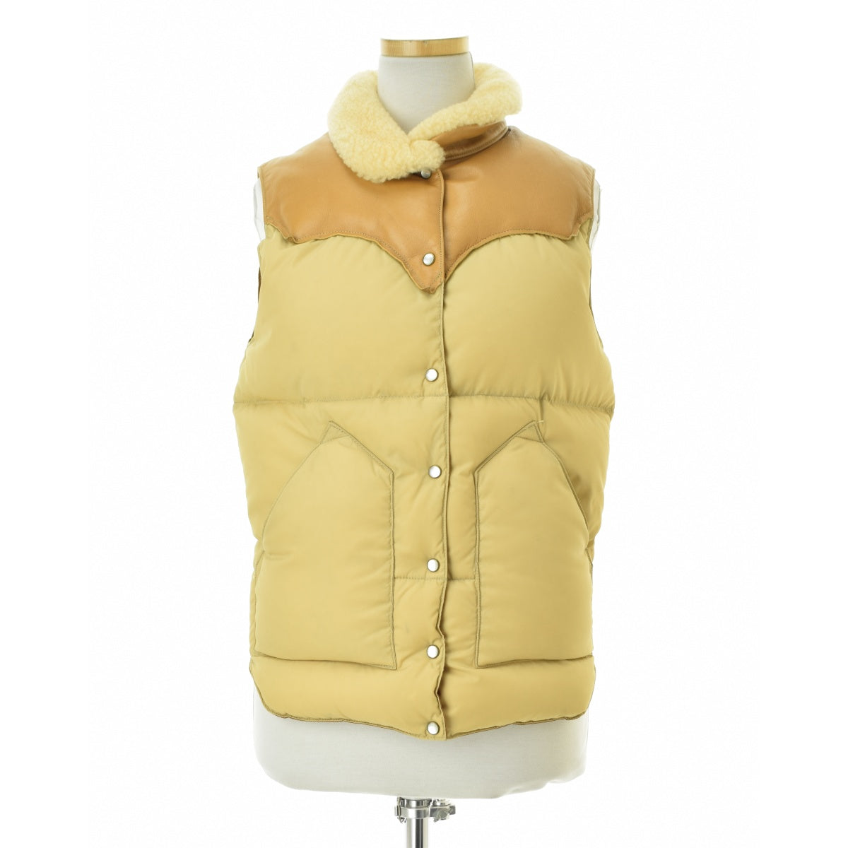 Rocky Mountain featherbed co 450-462-12 CHRISTY VEST クリスティーベスト レザーヨーク シープボア