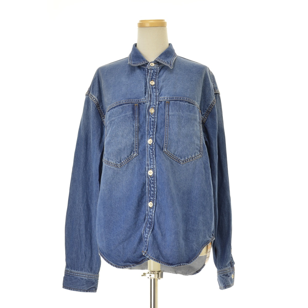 NOBLE SPICK AND SPAN 26SS 26050240101010 フェードカラービッグポケットシャツ