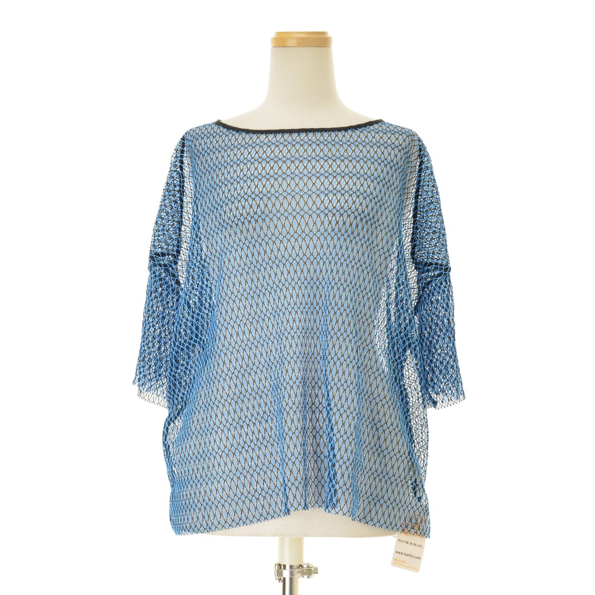 RAY BEAMS 23SS 61-04-0273-101 ミックスメッシュバックリボンTシャツ