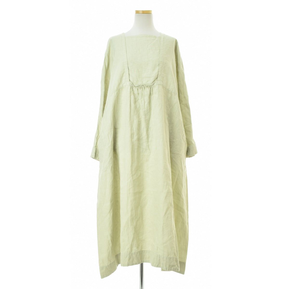 nest Robe 01201-1426 リネン バックボタンフレアロング