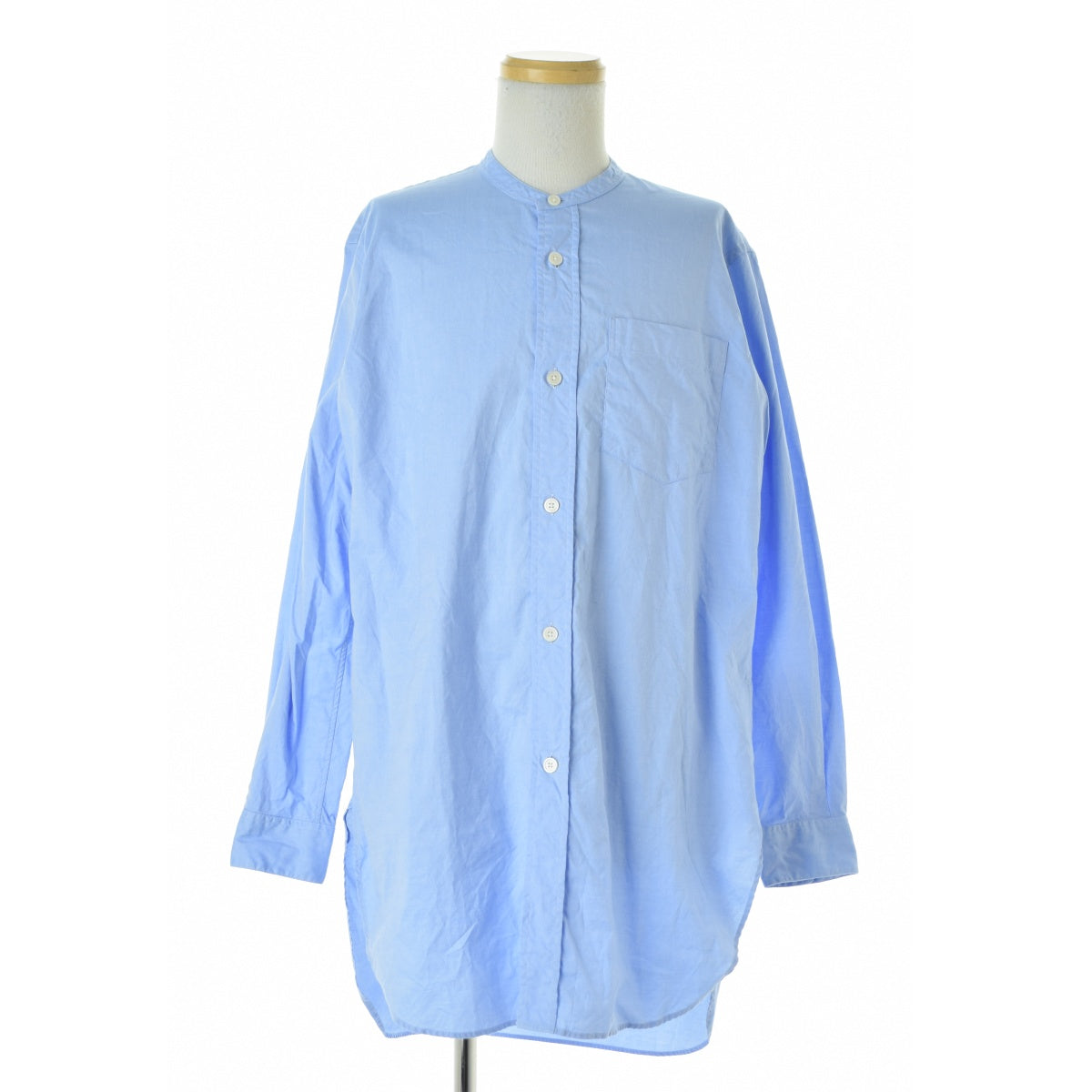 SOPH NET. SOPH-200007 BAND COLLAR LONG SHIRT