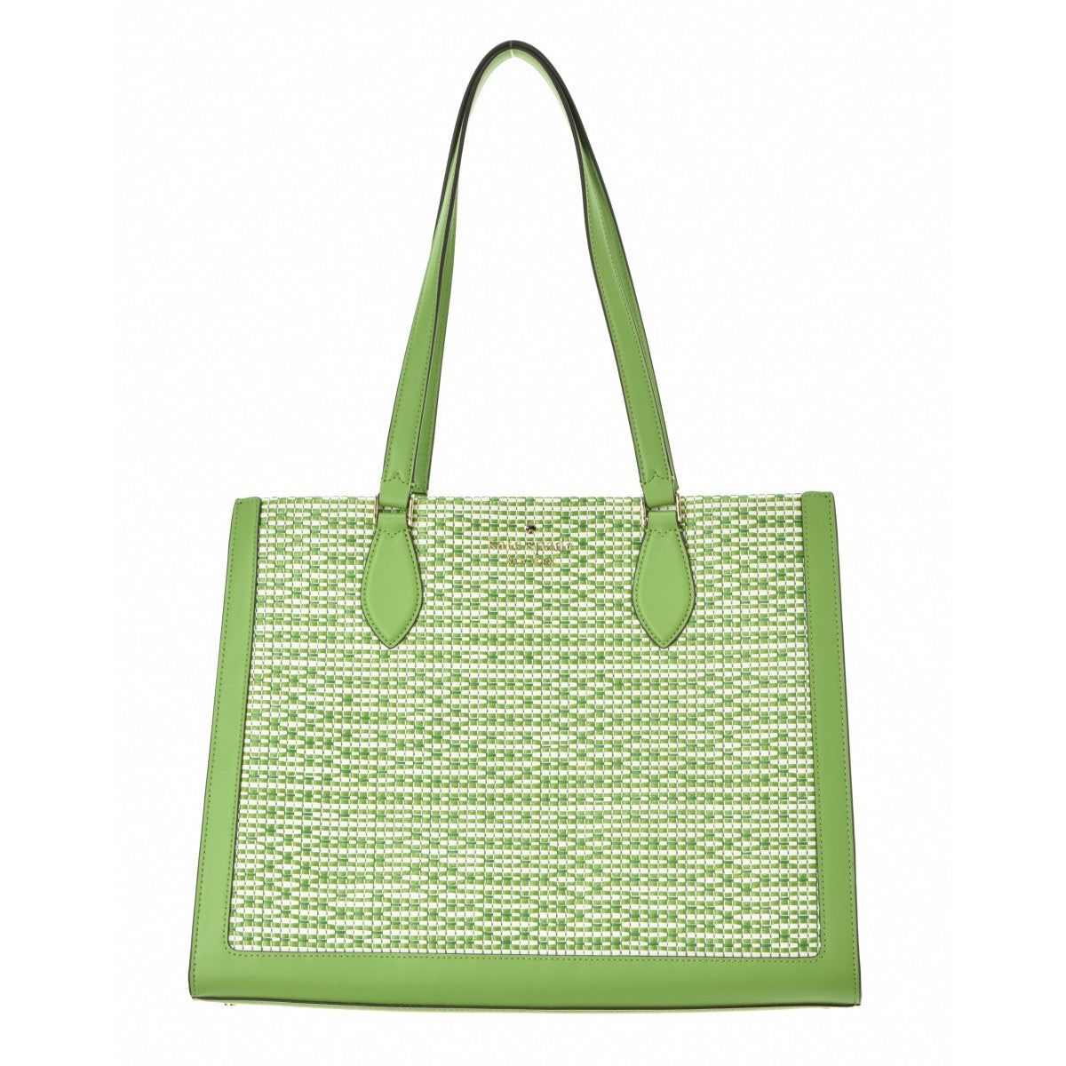 Kate Spade 24SS KF510 エリー ストロー ツイード ラージ トート