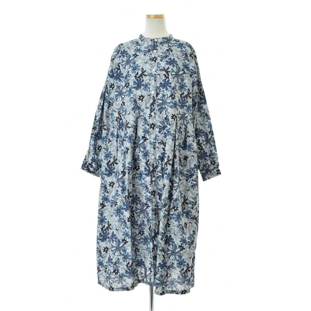 GRANDMA MAMA DAUGHTER 25SS GE2513331 PAINT FLOWER シャツロング