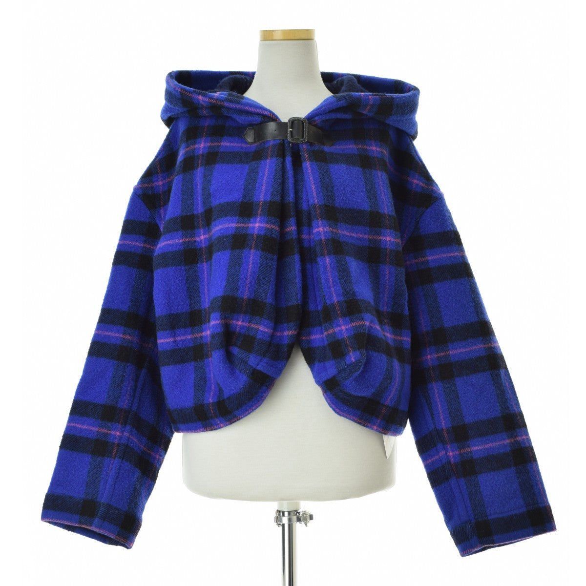 TSUMORI CHISATO TC14-FD075 ウールチェック 変形ショート